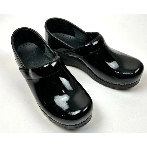 Dansko Professional Black Patent Leather Clog EU 39 US  8.5-9 - Picture 7 of 16